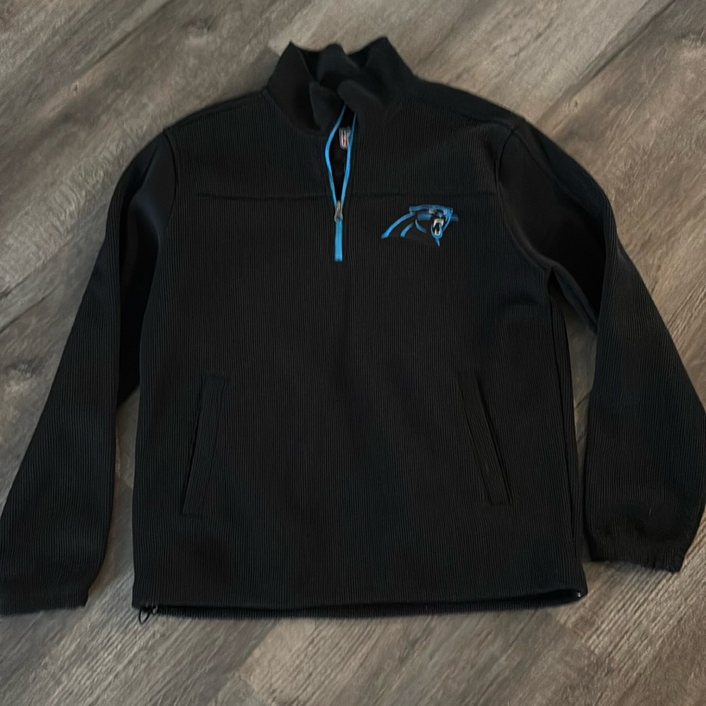 NFL Carolina Panthers Quarter Zip Pullover Size Large